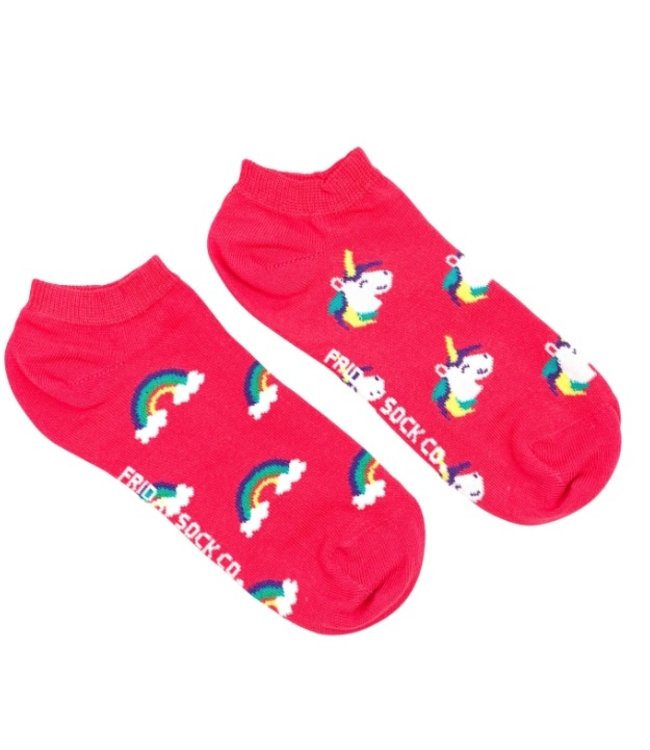 Women's Ankle Socks | Unicorn & Rainbow| Women's 5-10