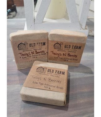 Old Farm Soap Works (C) Twigs And Berries Soap Bar 105g
