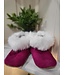 Moccasin Bootie Pink W\Fur - 8T