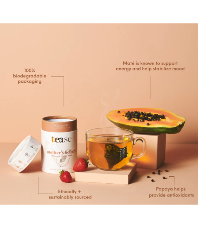 Mothers Helper, Energy Tea Blend | Compostable Pyramid Bags