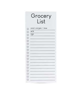 Grocery List | Avoid Everyone I Know, Milk, Eggs List Pad