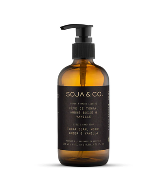 SOJA&CO Liquid Hand Soap | Fir, Vanilla Amber & Tobacco 238 ml