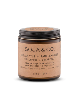 SOJA&CO Soy Wax Candle | Eucalyptus & Grapefruit 4OZ
