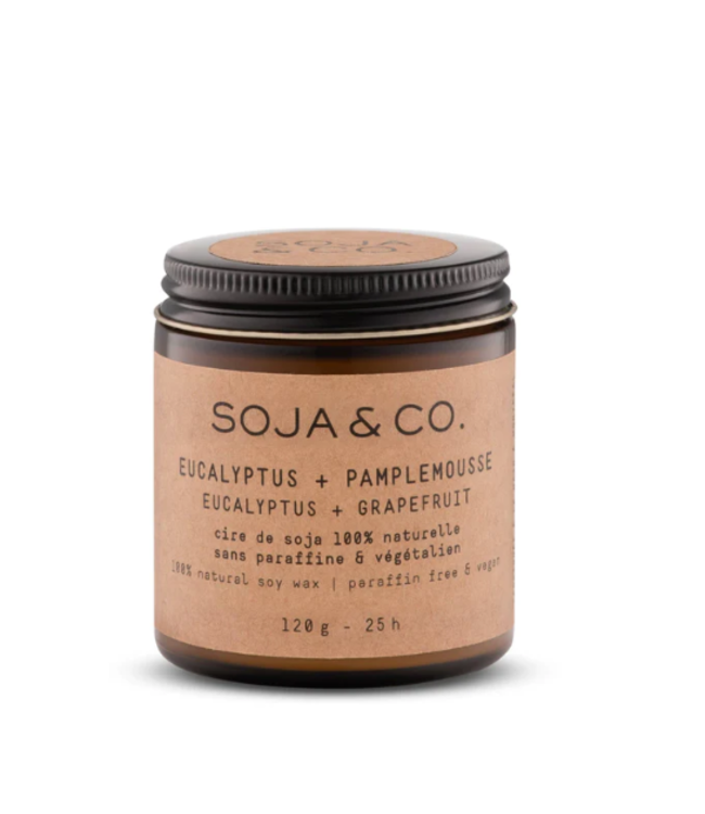 Soy Wax Candle | Eucalyptus & Grapefruit 4OZ