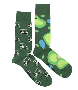 Friday Sock Co. Men's Socks | Golf & Golf Cart | Leisure | 7-12