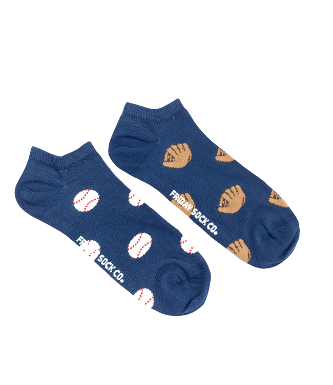 Men's Ankle Socks | Baseball and Glove | 7-12