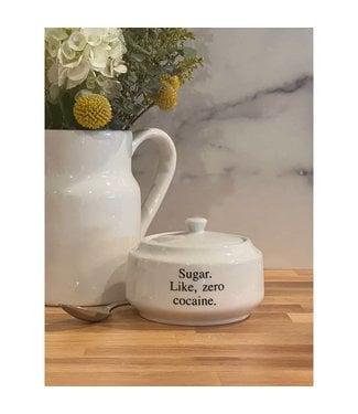 Buffalovely All Sugar Porcelain Sugar Bowl 13 oz