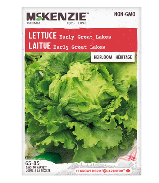 Mckenzie Lettuce Early Great Lakes (Heirloom) Seed Packet