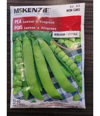 Mckenzie Pea Laxton's Progress (Heirloom) Seed Packet