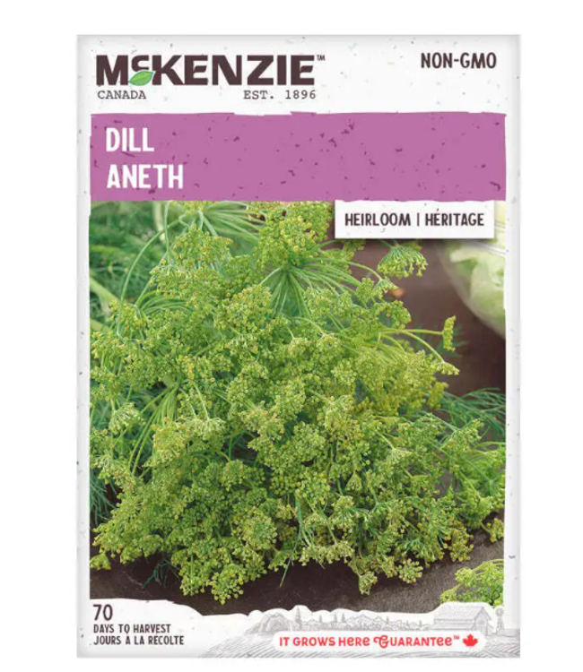 Mckenzie Dill Aneth Heritage Seed Package