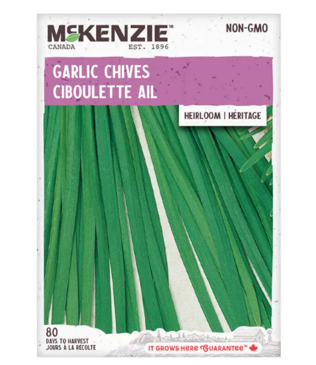 Mckenzie  Garlic Chives  Heirloom Seed Packet