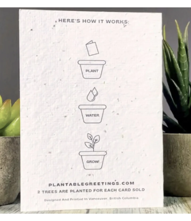 Just Love Plantable Greeting Card