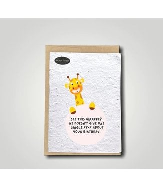 Plantable Greetings See This Giraffe? Plantable Greeting Card | Wildflowers