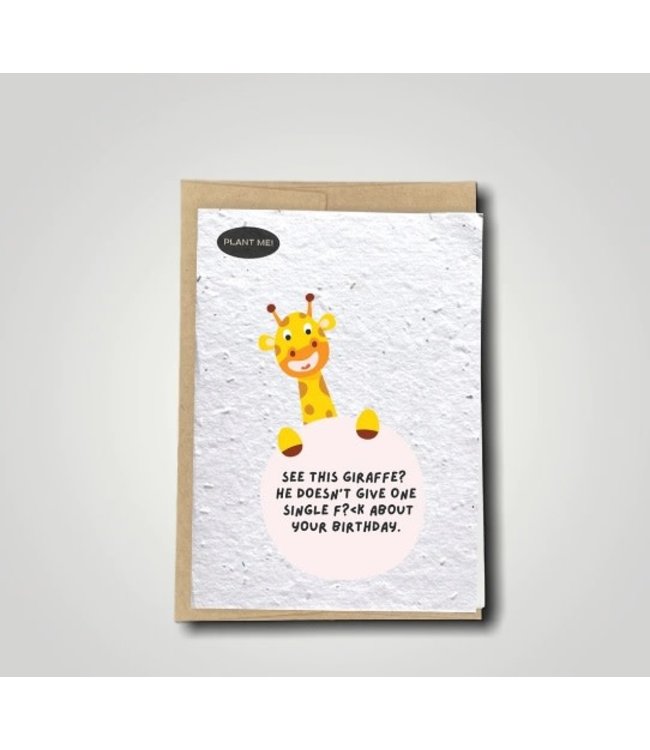 See This Giraffe? Plantable Greeting Card | Wildflowers
