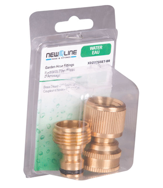 New-Line Express Pack Brass Deluxe Coupler & Plug