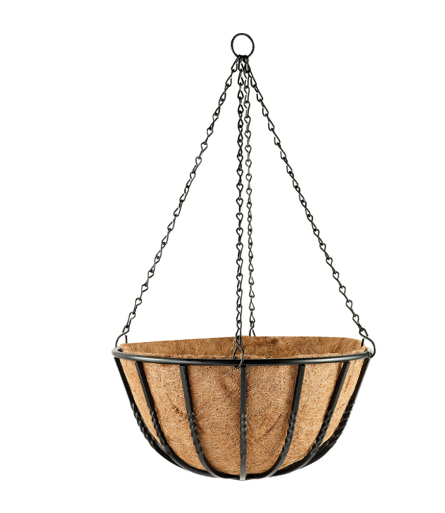 14" Blacksmith Hanging Basket With Coco Liner