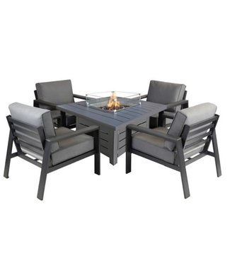 My Patio DUBAI 5 Pc Firepit Conversation set