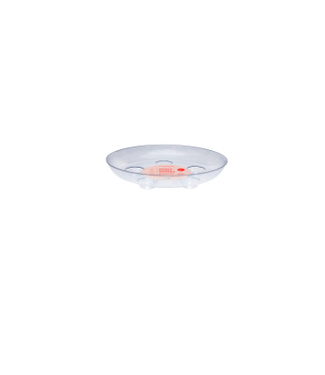 8" Clear Heavy Foot Saucer