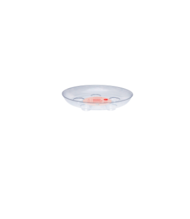 8" Clear Heavy Foot Saucer
