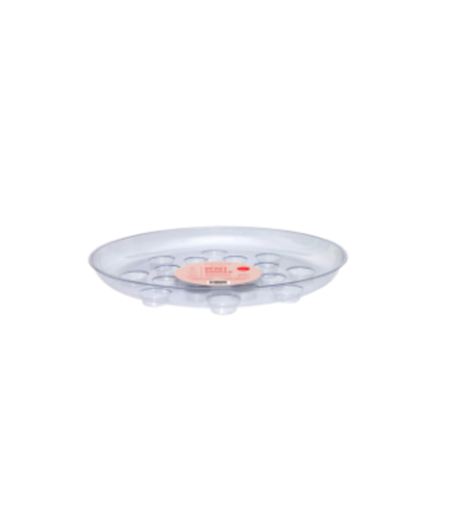 12" Clear Heavy Foot Saucer