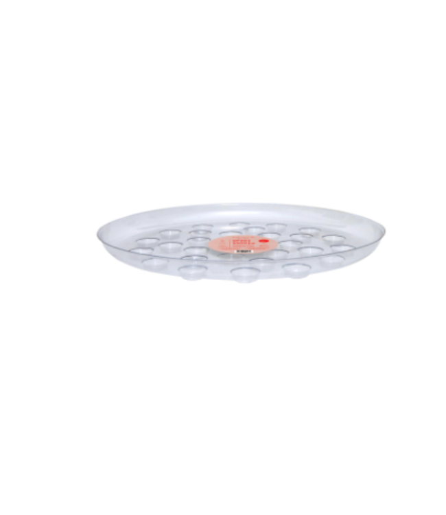 16" Clear Heavy Foot Saucer
