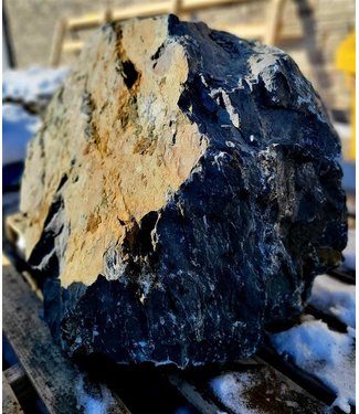 Livingstone Black Granite Boulder XL (Approx. 39-42" Diameter)