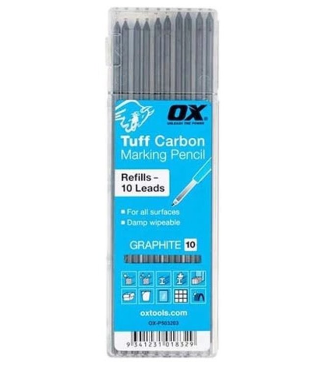 Pro Tuff Carbon Pencil Leads - Graphite Lead | 10-Pack single