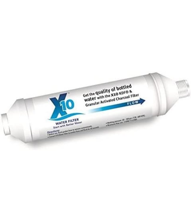 X10 Filter - 12 inch Inline KDF / Carbon Filter