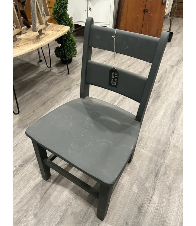 Oak Grey Chalk Chair