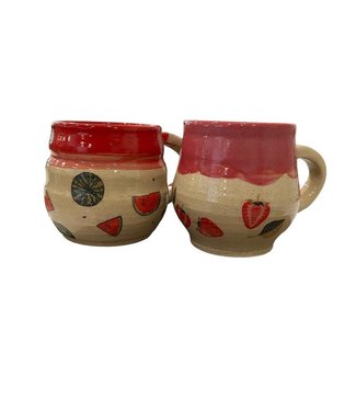 Crafty Inagoodway (C) Handcrafted Fruit Mug - 16oz.