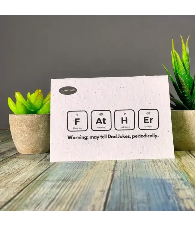 The Table of Fathers Plantable Greeting Card | Wildflowers