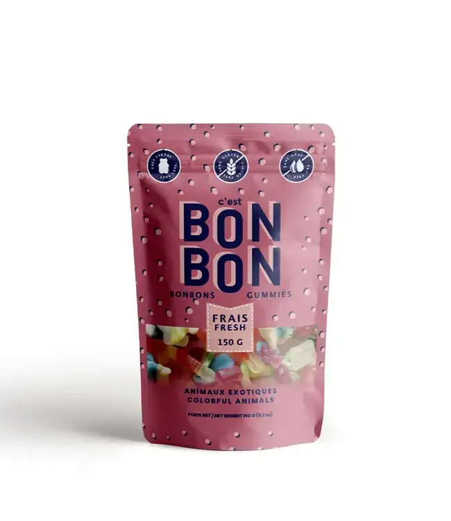 Bon Bon Gummies - Colorful Animals - 150g