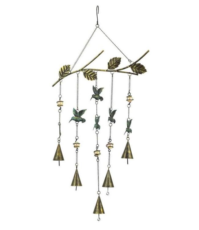 Metal Wind Chime - Branch w/ Birds