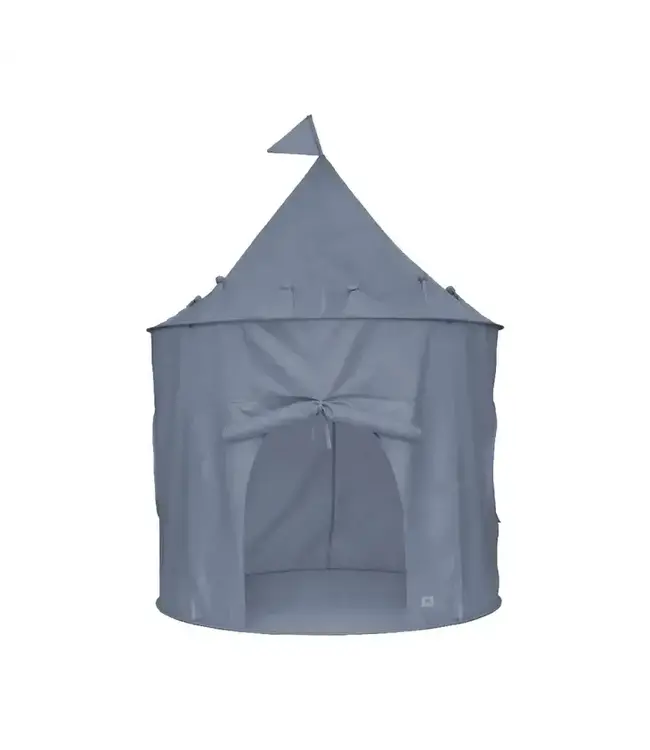 Recycled Fabric Play Tent Castle - Solid Blue