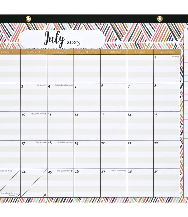 2024 Family Desk Pad and Wall Calendar (11in x 17in)