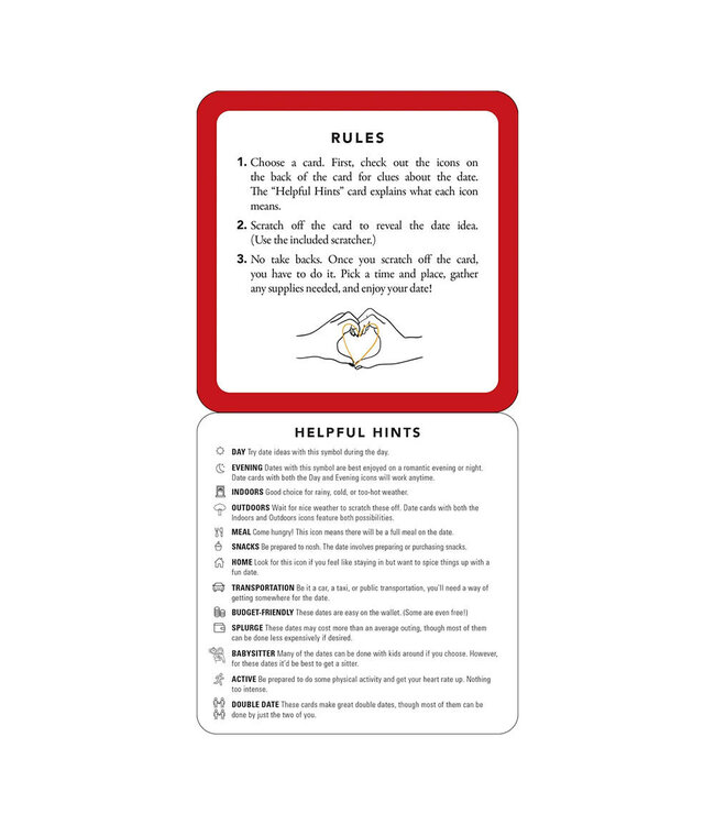 Couple'S Date Night Scratch-Off Cards