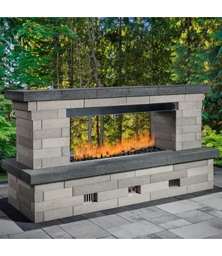 Belgard Belgard Melville Linear Fireplace Scandina Grey / Midnight