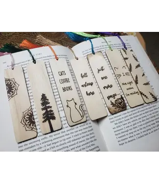 Burn It Down Woodworks (c) Wood Bookmark