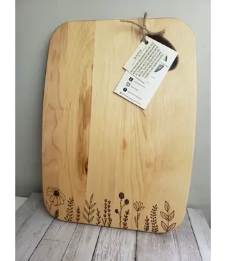 Burn It Down Woodworks (c) Hand Burned Cutting Board w/ Thumb Hole