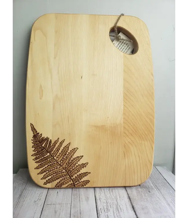 Hand Burned Cutting Board w/ Thumb Hole