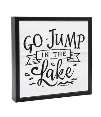 Pinetree Innovations Go Jump in the Lake | Wood Sign