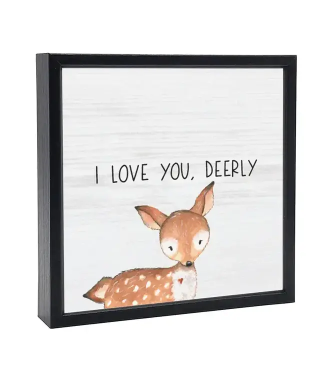 I Love You Deerly | Wood Sign
