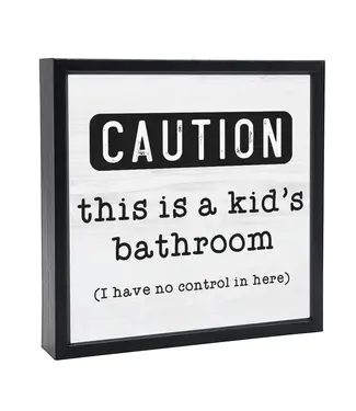 Pinetree Innovations Kids Bathroom | Wood Sign