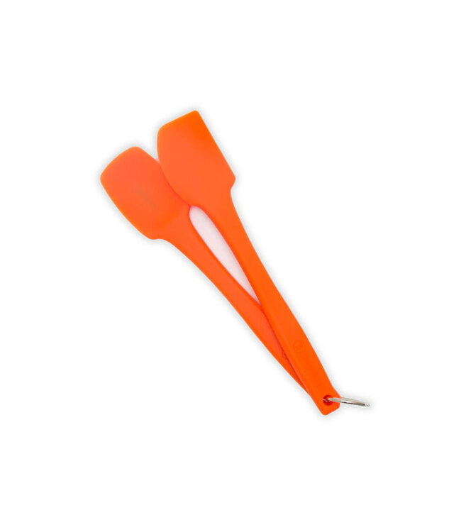 ThermoWorks Mini Silicone Spatula & Spoonula Set, Orange