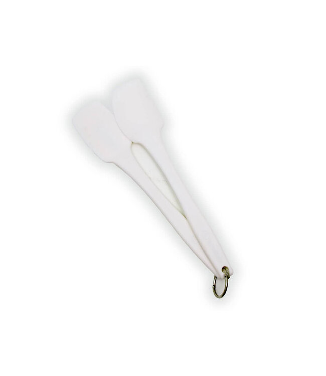ThermoWorks Mini Silicone Spatula & Spoonula Set, White