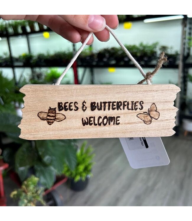 Bees & Butterflies Sign