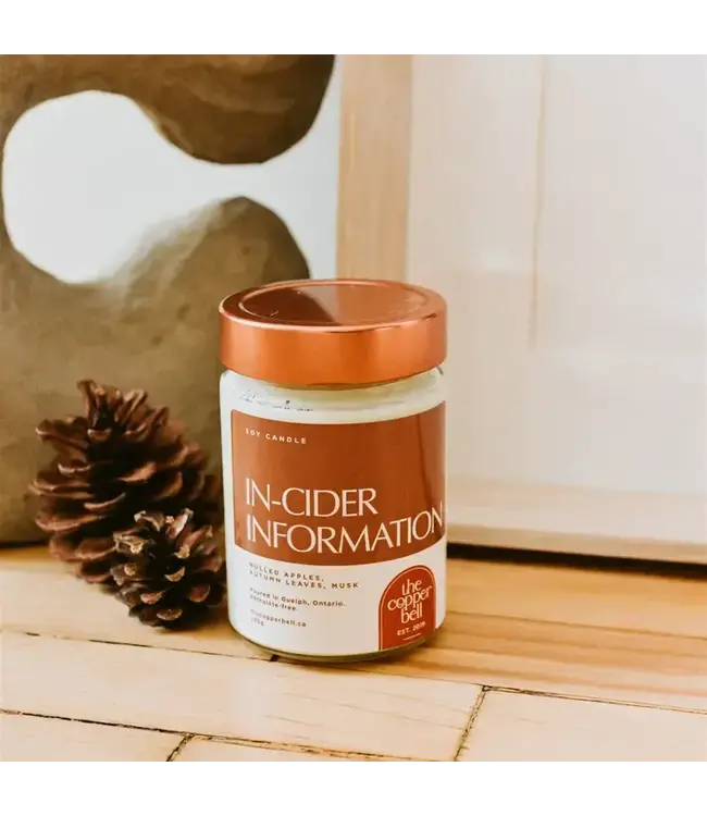 Fall Candle | Mulled Apple Scented | In-Cider Information | 10oz