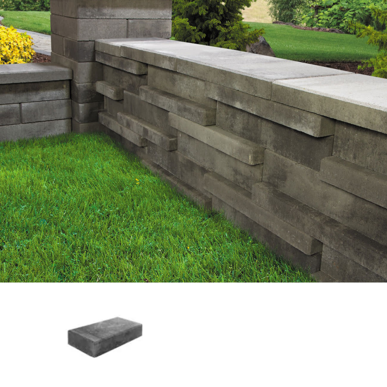 Belgard Melville Wall Block (500 x 250 x 100 mm) Livingstone Outdoor