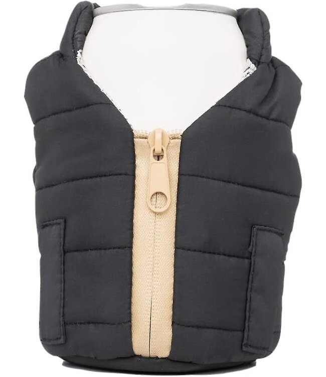 The Puffy Vest - Black & Tan Beverage Vest