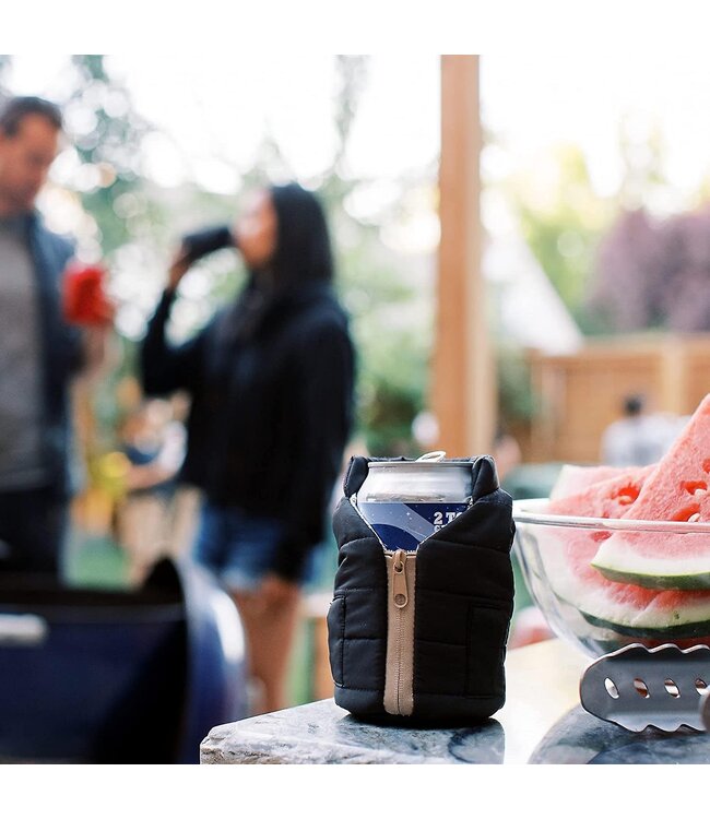 The Puffy Vest - Black & Tan Beverage Vest